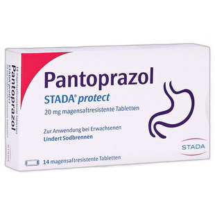 欧洲直邮德国药房Stada泮托拉唑20mg胃灼热胃炎胃痛胃溃疡14粒