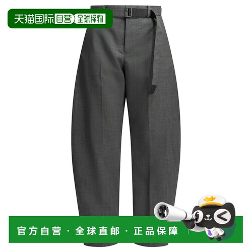 欧洲直邮SACAI 女士休闲裤 2608572301 AW2026 灰【付后1h可退】