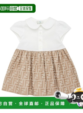 1h可退 香港直邮Fendi 翻领连衣裙 BFB500ALO6