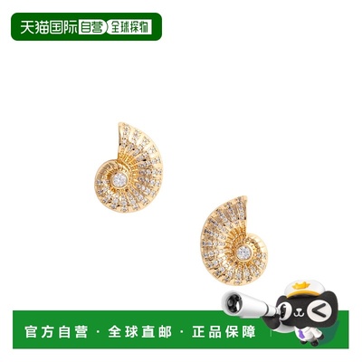 香港直邮Self-Portrait 水晶贝壳耳环耳钉配饰 PF25635E