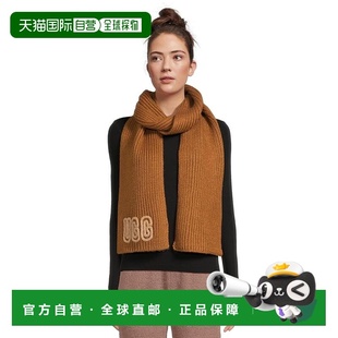 1h可退 香港直邮Ugg 女士 手工粗框罗纹围巾