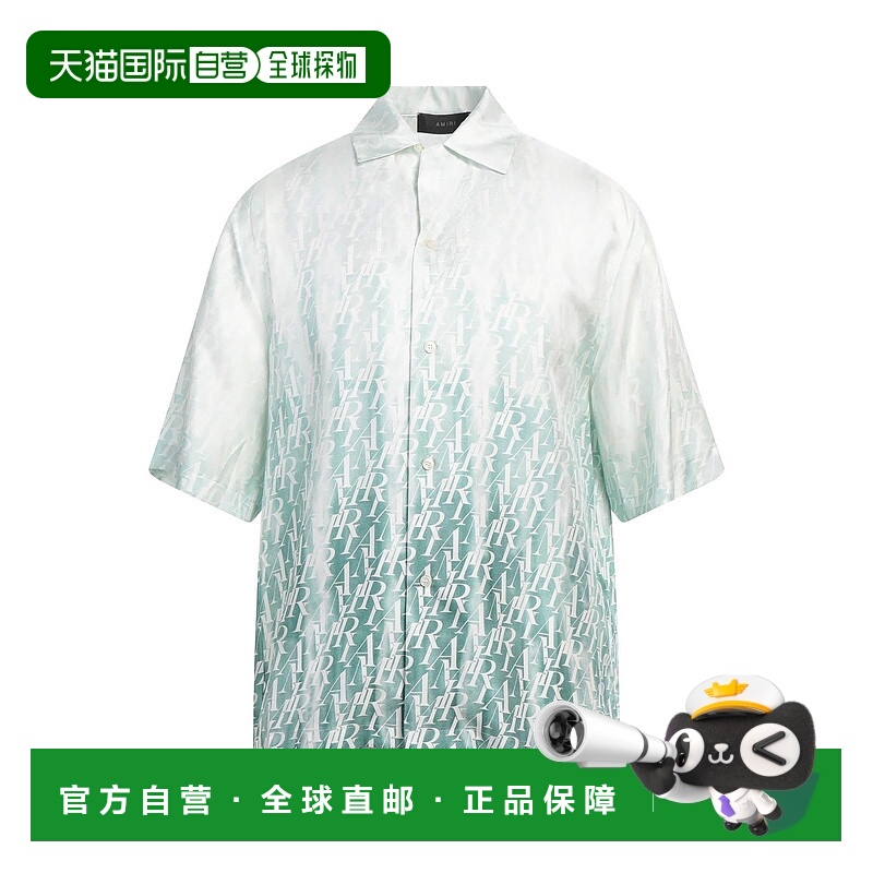 1h可退 香港直邮AMIRI 男士 花纹衬衫 green绿色 舒适时尚