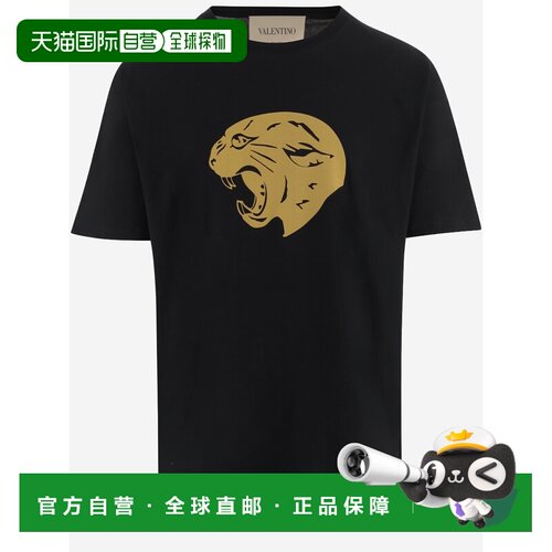 1h可退 香港直邮VALENTINO 男士T恤 9V3MG16PBM7EE6 AW2026 黑色