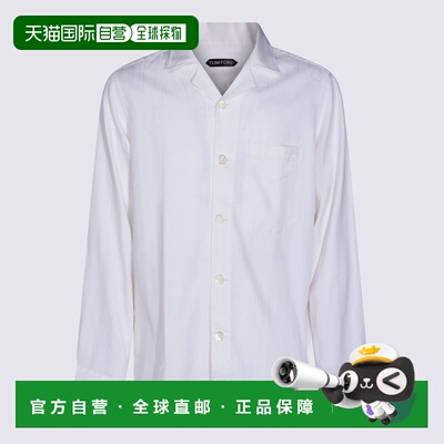 1h可退 香港直邮TOM FORD 男士衬衫 HXH011FMC292WAA SS2026 白色