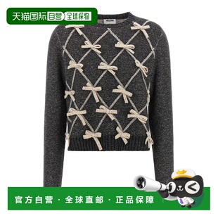 香港直邮Moschino 莫斯奇诺 女士 蝴蝶结毛衣 A090855032