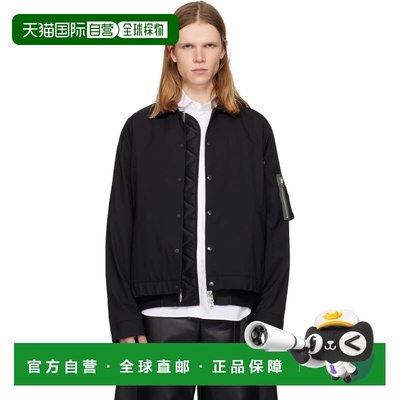 1h可退 香港直邮Sacai 男士 黑色 Suiting & Nylon Twill 飞行员