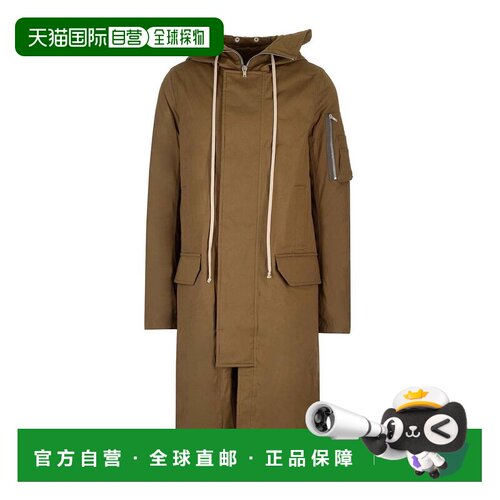 1h可退 香港直邮RICK OWENS 男士大衣 RU02D6980TE035 AW2024 棕