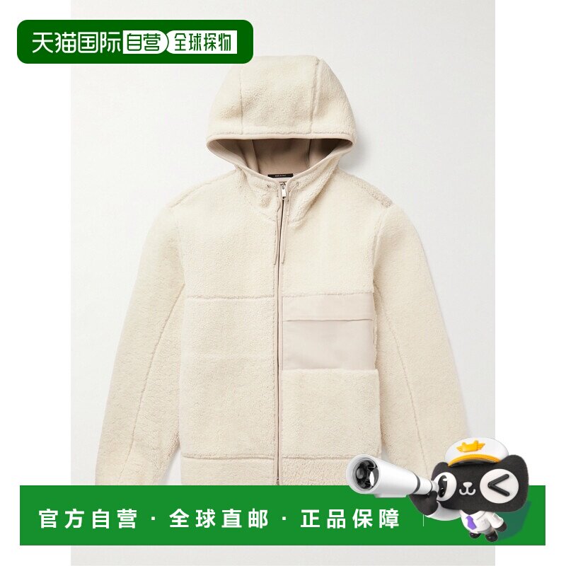 美国直邮zegna 杰尼亚 男士 皮革边毛羊皮连帽夹克 UCPMCA6C169