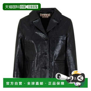 香港直邮Marni GIMX0129M2ULG153 亮面皮夹克