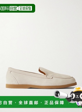 香港直邮Mr P. 男士 绒面革乐福鞋 MPF251014whitelamb