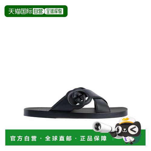 自营1h可退 Gucci 互扣式双G凉拖鞋 738471US000凉鞋