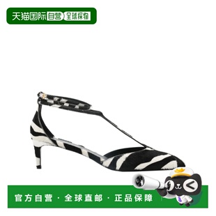 1h可退 香港直邮Khaite Mia斑马纹T字带高跟鞋 F3085711L711