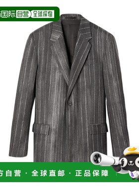香港直邮Versace PASTEL PINSTRIPE羊毛西装外套 10067131A04624