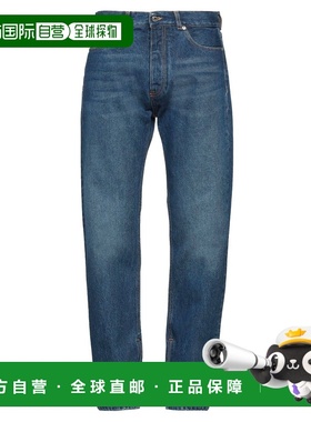 香港直邮off-white 男士 直筒裤 blue蓝色 舒适时尚