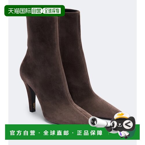 香港直邮Saint Laurent 圣罗兰 女士 Jill 绒面革短靴