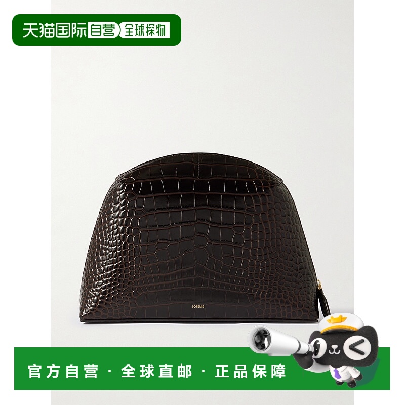 1h可退 香港直邮TOTÊME 女士 鳄鱼皮革感皮革手包 254WAM0055LE00