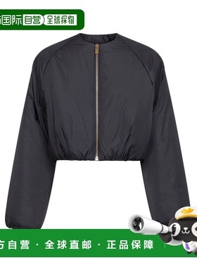 1h可退 香港直邮alaia 女士 尼龙褶裥短夹克 AA9V1210W158C