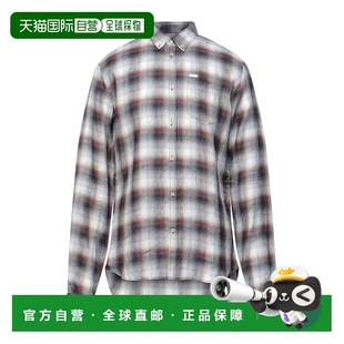 香港直邮Dsquared2 二次方 男士 亚麻衬衫 grey灰色 舒适时尚