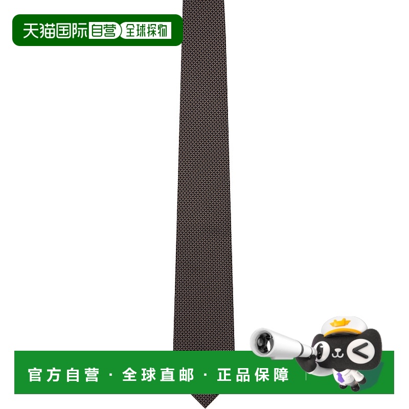 香港直邮Tom Ford 汤姆 福特 男士 棕色 Pois Jacquard 领带 STE0