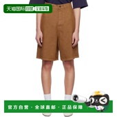 香港直邮J.W. Aged Anderson 1h可退 男士 棕色 牛仔短裤 DT0114P