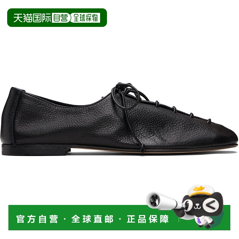 1h可退 香港直邮Hereu 男士 黑色 Plegada Supple Shiny 德比鞋 P