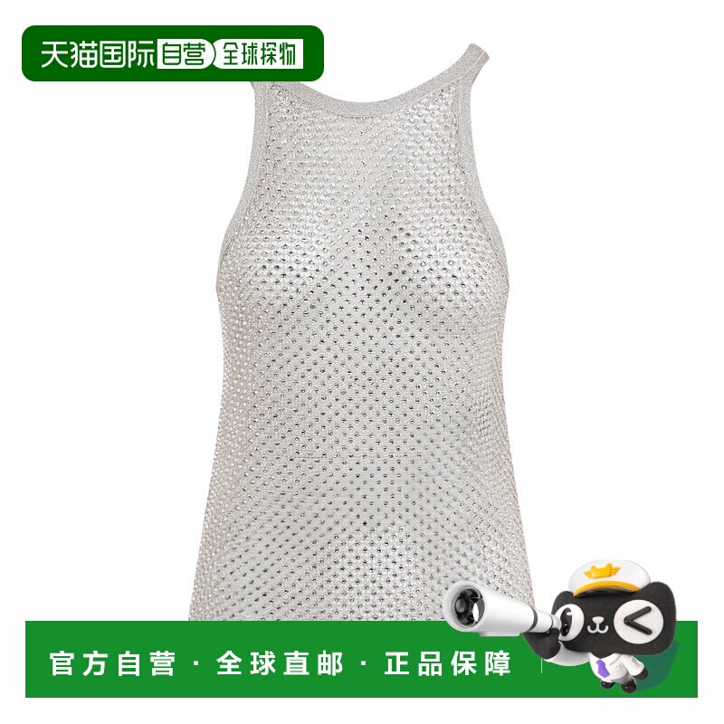 1h可退 香港直邮Tom Ford 汤姆 福特 女士 金银丝针织背心 TSK360 - 实物图