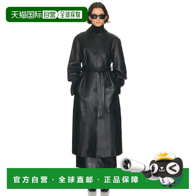 1h可退 美国直邮toteme 女士 图腾纽扣系带大衣 244WRO0157LE0083