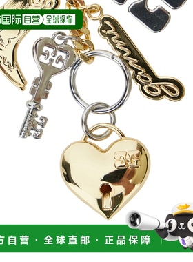 1h可退 香港直邮GANNI 甘尼 女士 Bou 挂饰钥匙环 A6616 metal金