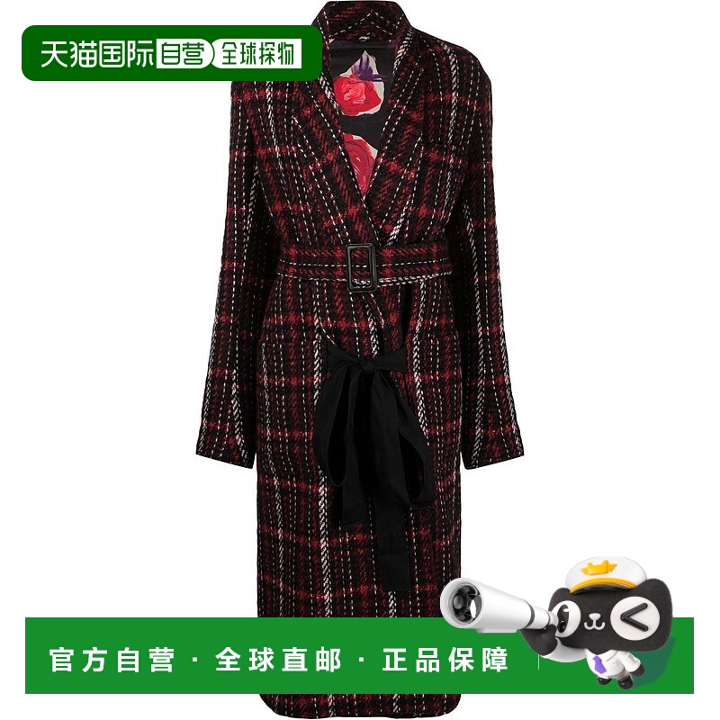 1h可退 香港直邮Marni 玛尼 女士 长款双面裹身大衣 CPMA0192BUUT