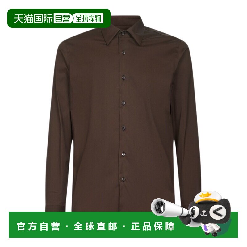 1h可退 香港直邮PRADA 男士衬衫 UCM60810HTSOOOF0192 SS2026 绿