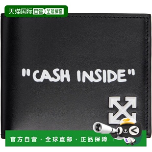 香港直邮off-white 男士 黑色 Jitney Quote 钱包 OMNC098C99LEA0