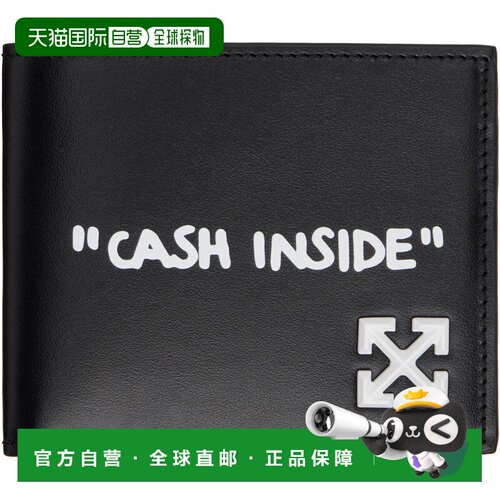 香港直邮off-white 男士 黑色 Jitney Quote 钱包 OMNC098C99LEA0