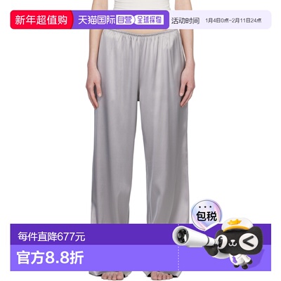 1h可退 香港直邮SKIMS 女士 灰色 Heavyweight Satin Wide Leg 长