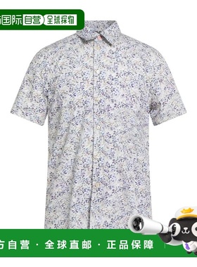 1h可退 香港直邮Paul Smith 男士 花纹衬衫 grey灰色 舒适时尚