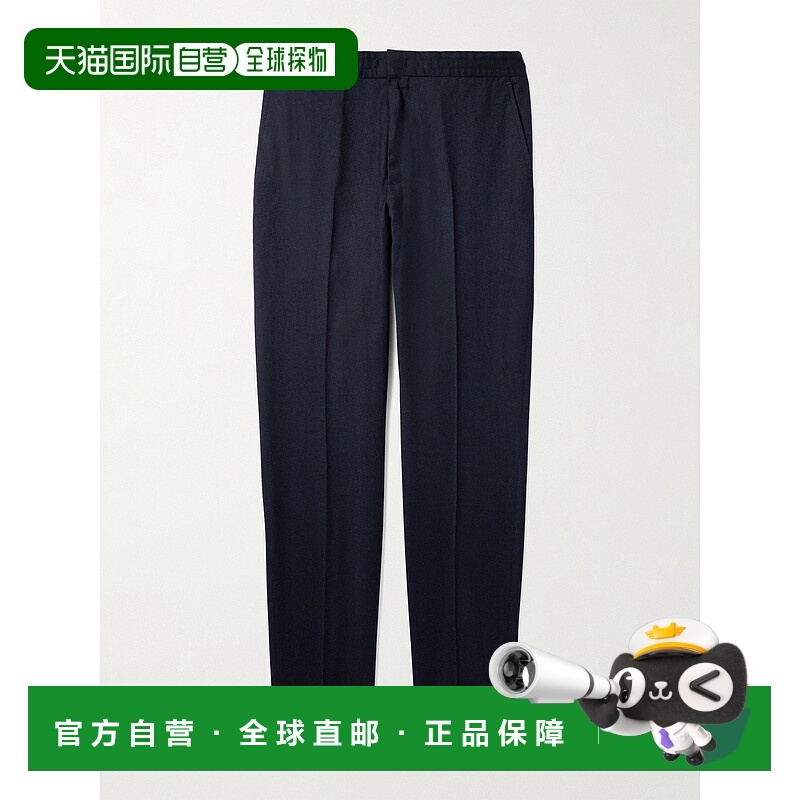 1h可退 香港直邮Zegna 杰尼亚 男士 锥形羊毛裤子 2ZF714A273V4C1