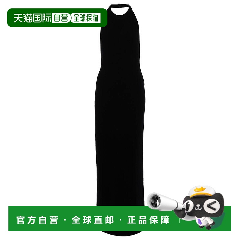1h可退 香港直邮Tom Ford 汤姆 福特 女士 羊毛混纺挂脖中长连衣