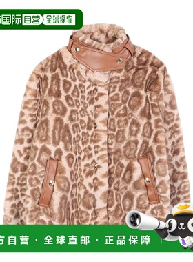 香港直邮Chloe 豹纹人造皮草夹克 C20676