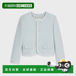 自营1h可退 欧洲直邮CELINE赛琳 切尔西喀什米尔纺织夹克外套