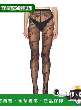 1h可退 香港直邮Wolford 女士 Floret 连裤袜 17657 black黑色 舒