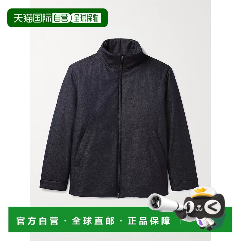 1h可退 香港直邮Loro Piana 诺悠翩雅 男士 风雪初剪羊毛混纺牛仔