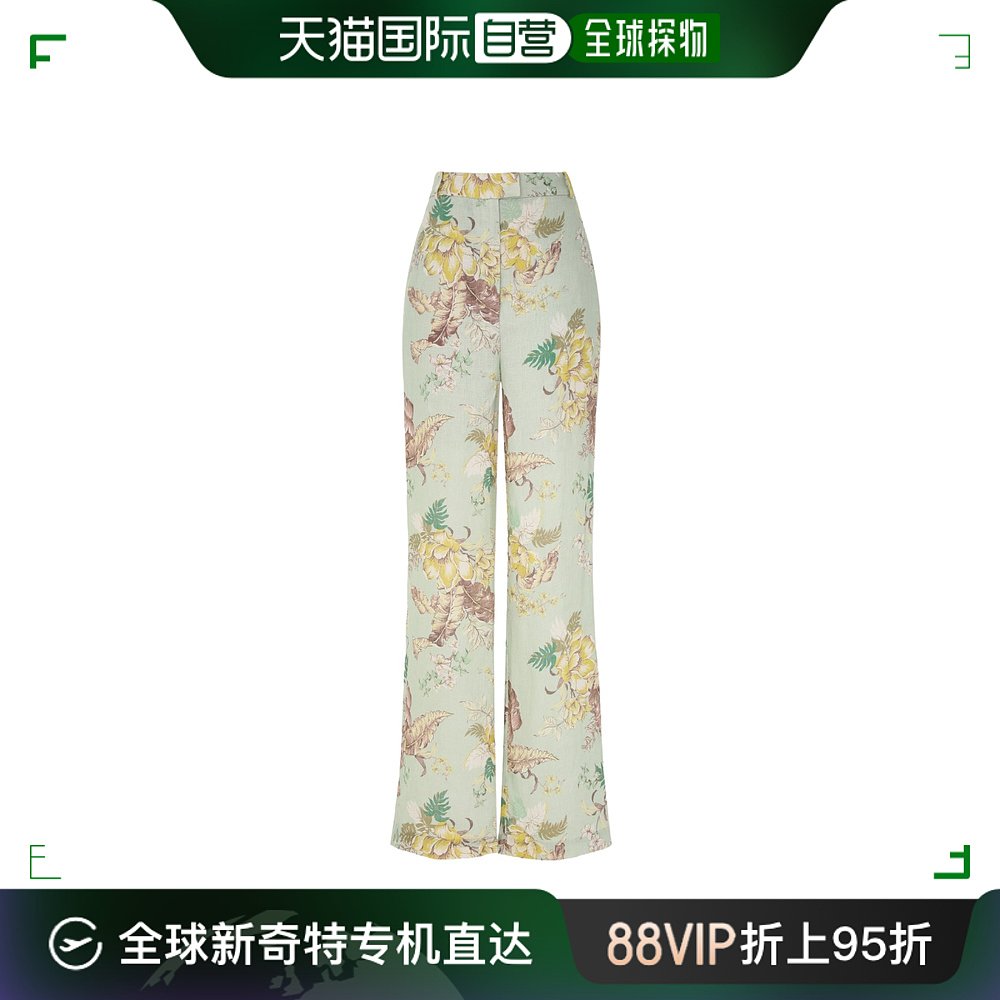 香港直邮ZIMMERMANN 女士 花卉直筒裤 9067PMAT 女装/女士精品 休闲裤 原图主图