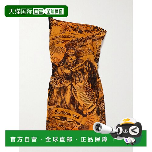 1h可退 香港直邮Acne Studios 艾克妮 女士 印花迷你连衣裙 A2072