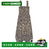 香港直邮GANNI F9552 甘尼 1h可退 女士 褶皱连衣裙 black黑色 舒