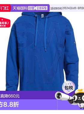 1h可退 香港直邮Moschino 莫斯奇诺 男士 连帽卫衣 blue蓝色 舒适