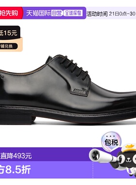 香港直邮Hugo 雨果 男士 黑色德比鞋 50557697 black黑色 舒适时
