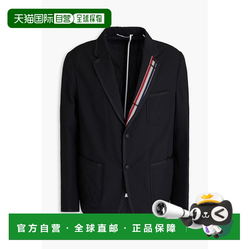 1h可退 香港直邮Thom Browne 汤姆 布朗 男士 羊毛/泡泡纱西装外