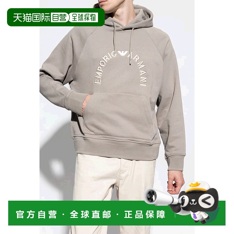 香港直邮Emporio Armani 徽标连帽卫衣 6R1ME91JWPZ