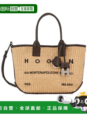 1h可退 香港直邮26SS Hogan Script 购物袋迷你 Women