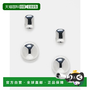 香港直邮ASOS 设计环形铆钉色调全耳式 女士 pack 耳环 and 1h可退