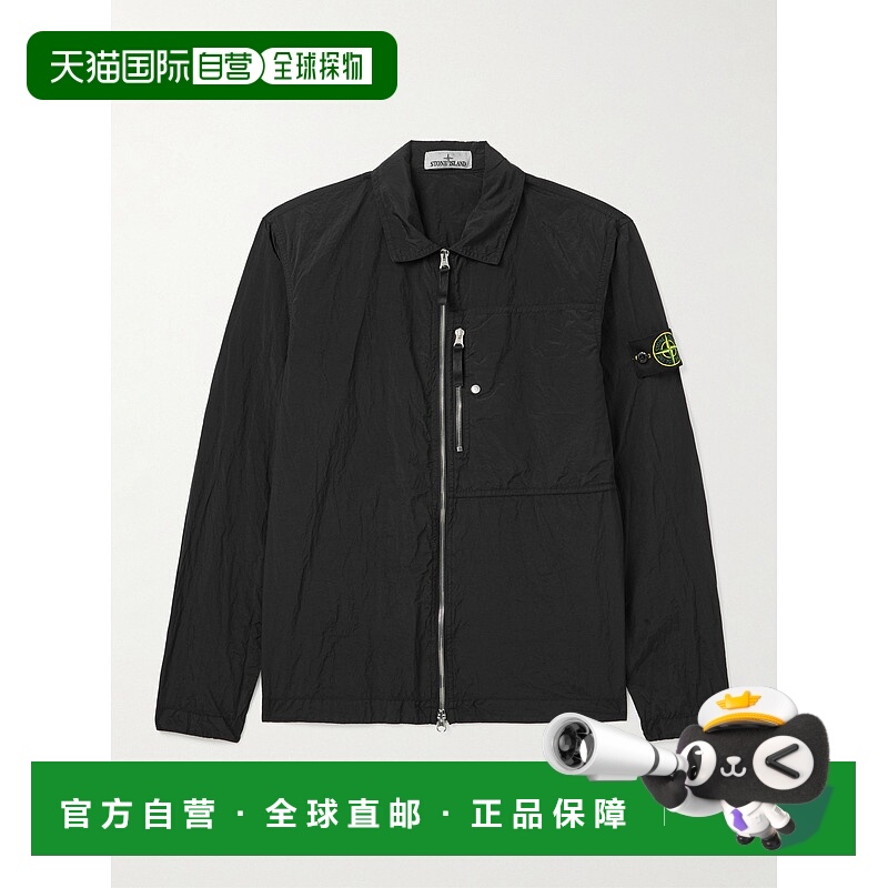 1h可退 香港直邮Stone Island 石头岛 男士 Logo-Appliqued Crink